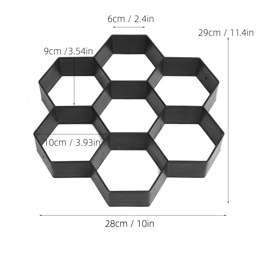 Motif Hexagones : moule d'environ 28 x 29 cm
