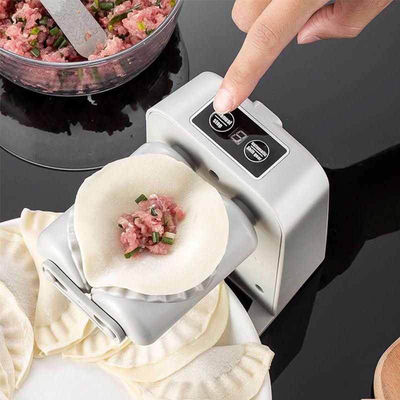 Un appui sur le bouton lance le pliage du ravioli