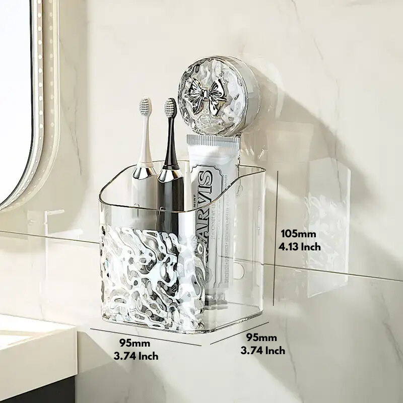 Petit modèle : 9,5 × 9,5 × 10,5 cm, idéal pour les brosses à dents