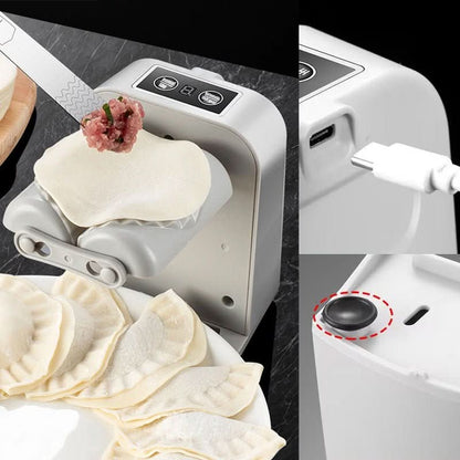 Recharge par câble USB-C et bouton de la machine à raviolis