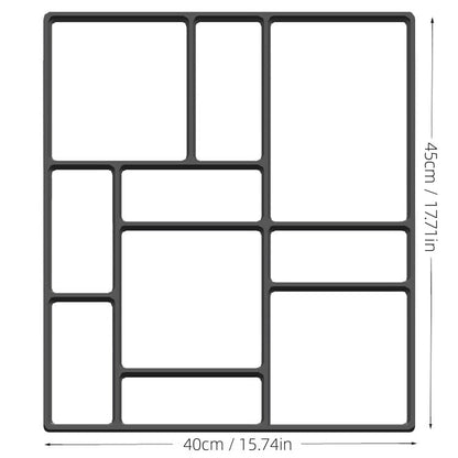 Motif Pavés rectangulaires : moule d'environ 40 x 45 cm