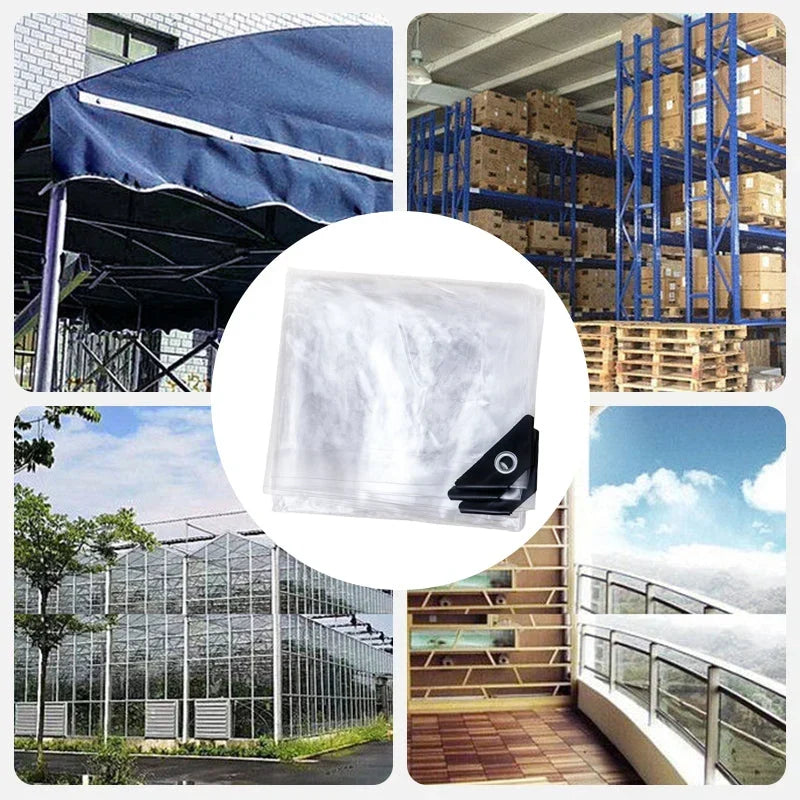 Utilisations de la bâche transparente : store, serre, balcon, abri