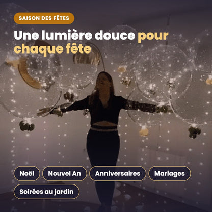 Ballons lumineux pour Noël, Nouvel An, anniversaires, mariages et soirées au jardin